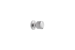 Bouton manor round ø30x35 zamac look inox 